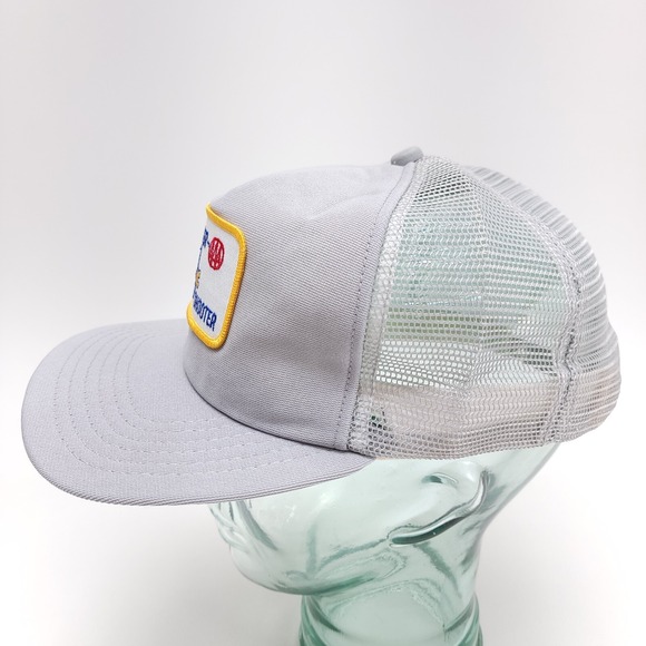 Vtg Crysler Trouble Shooter Trucker Hat Cap Grey Patch Snapback AAA Mechanic - Picture 3 of 6